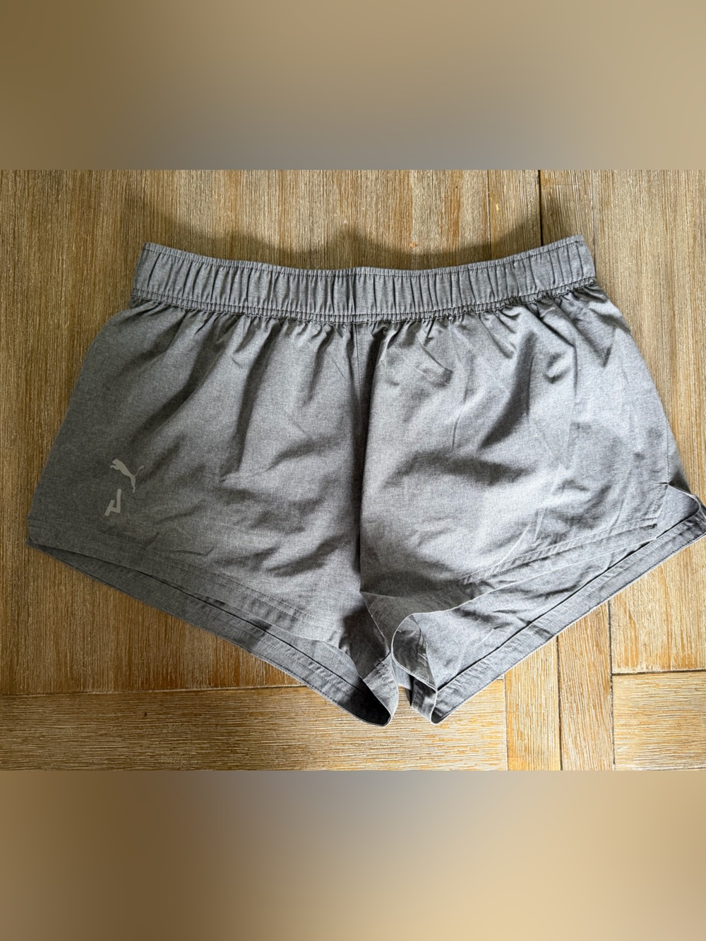 Puma womens Gray Athletic Running Shorts